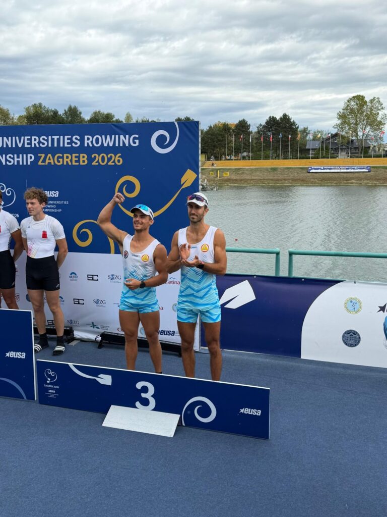Aleksa Dobnikar i Miloš Badrljica, bronza na Evropskom univerzitetskom prvenstvu u veslanju, Zagreb 2026