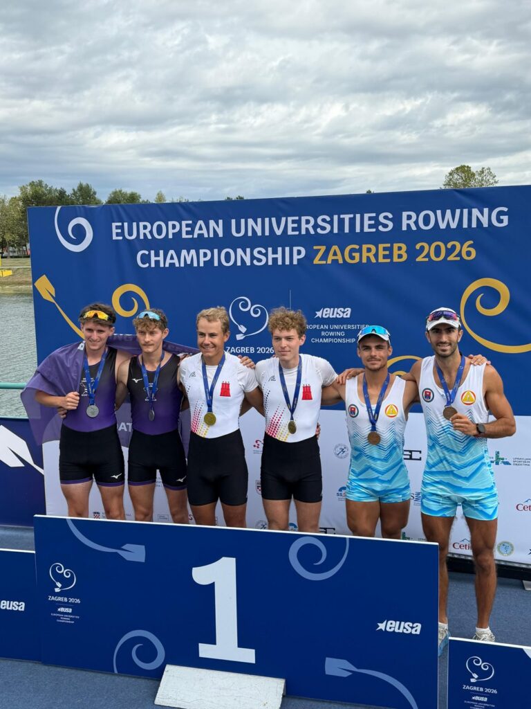 Aleksa Dobnikar i Miloš Badrljica, bronza na Evropskom univerzitetskom prvenstvu u veslanju, Zagreb 2026