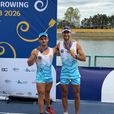 Aleksa Dobnikar i Miloš Badrljica, Evropsko univerzitetsko prvenstvo u veslanju, Zagreb 2026